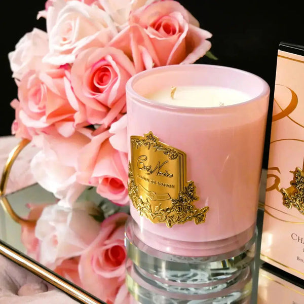 Cote Noire Candle Pink Champagne  450g (Pink Glass - Limited Edition) - Beauty Affairs 2