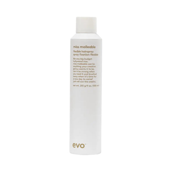 Evo Miss Malleable Flexible Hairspray 300ml Evo - Beauty Affairs 1