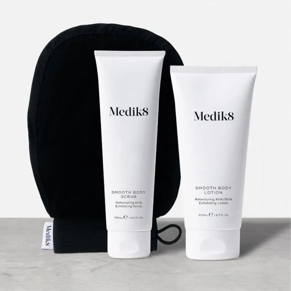 Medik8 Smooth Body Exfoliating Kit 150ml + 200ml + Mitt Medik8