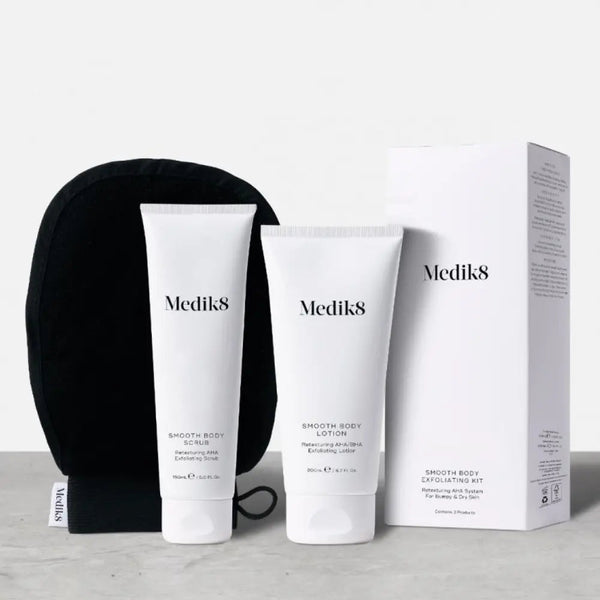 Medik8 Smooth Body Exfoliating Kit 150ml + 200ml + Mitt Medik8