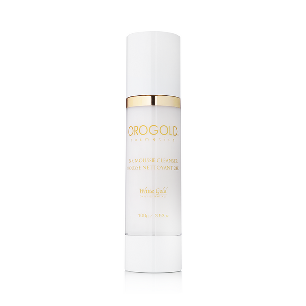 Orogold Cosmetics White Gold 24K Mousse Cleanser 100g -Beauty Affairs 1