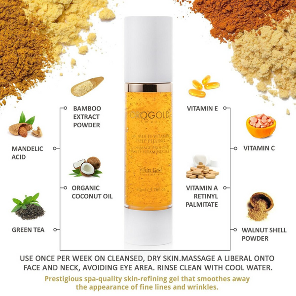Orogold Cosmetics White Gold 24K Multi-Vitamin Deep Peeling 50ml - Beauty Affairs 2