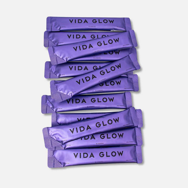 Vida Glow Natural Marine Collagen 30x3g Sachets (Blueberry) - Beauty Affairs 4