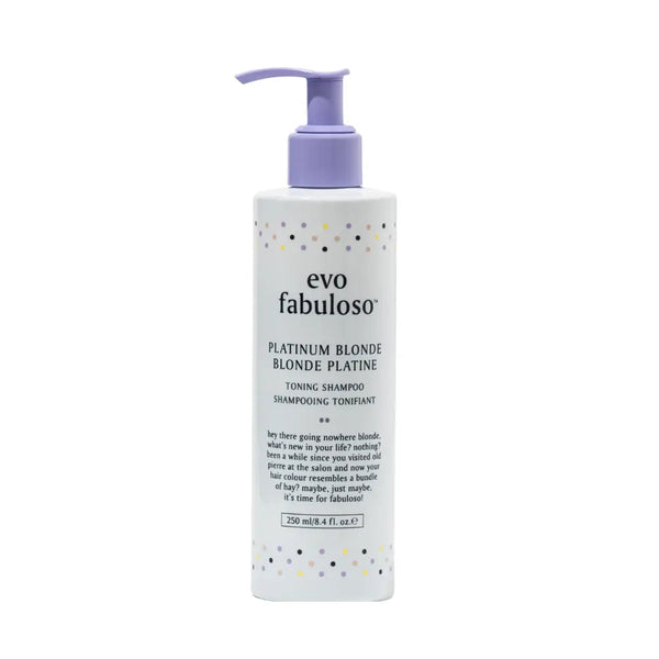 evo Fabuloso Platinum Blonde Toning Shampoo Evo (220ml ) - Beauty Affairs 1