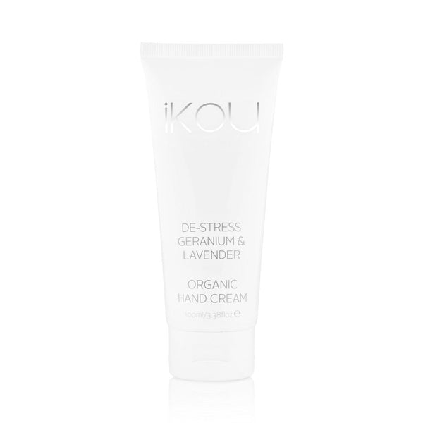 iKOU De-Stress Geranium & Lavender Organic Hand Cream - Beauty Affairs