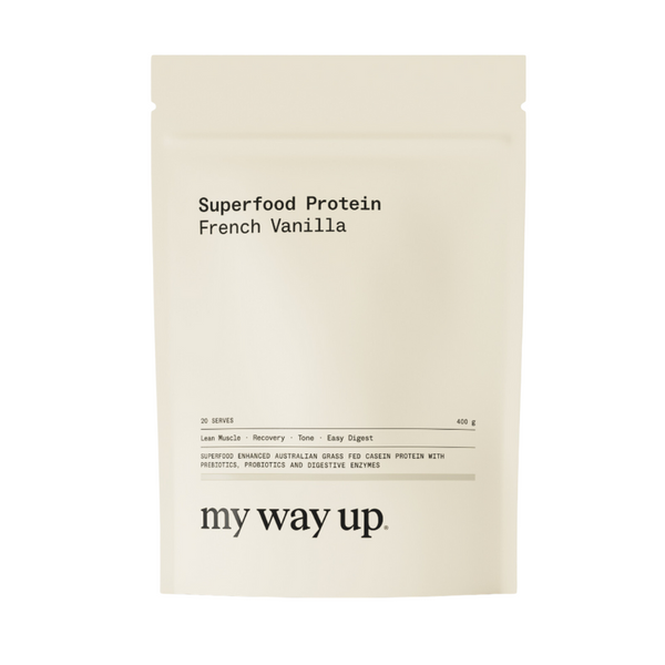 my way up Supergut Protein 20 Serves (French Vanilla) - Beauty Affairs 1