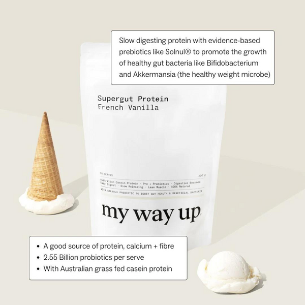 my way up Supergut Protein 20 Serves (French Vanilla) - Beauty Affairs 2